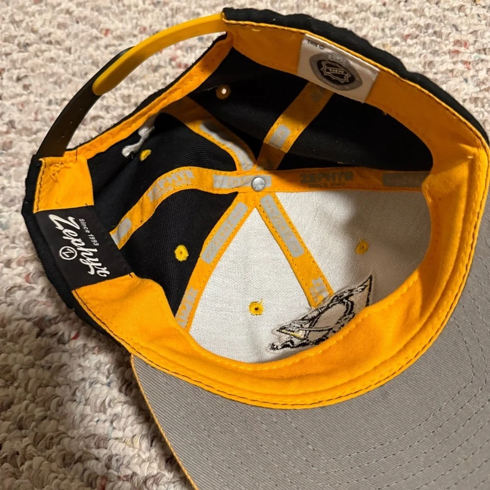 Pittsburg Penguins NHL Zephyr Adjustable Embroidered Ball Cap Hat KIDS